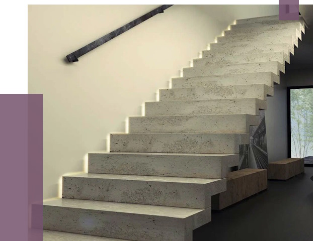 Облицовка бетонных лестниц в Зеленокумске от 4582 руб/м2 