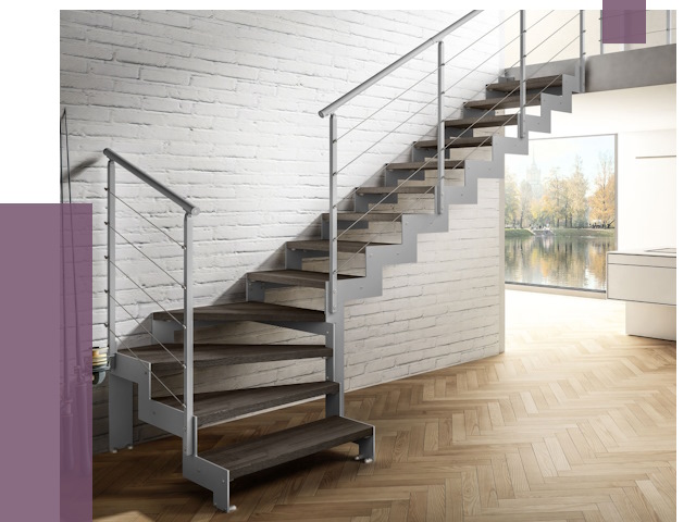 Г-образные лестницы под ключ в Зеленокумске от 36910 руб. | ПРОЛЁТ-Злм