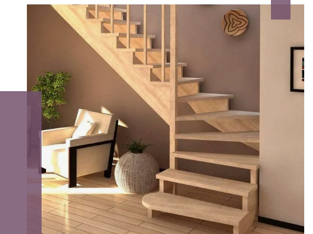 Изготовление Г-образных лестниц в Зеленокумске от 18837 руб. 