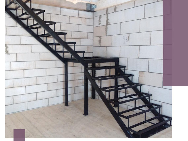 Лестницы на металлокаркасе под ключ в Зеленокумске — изготовление и монтаж