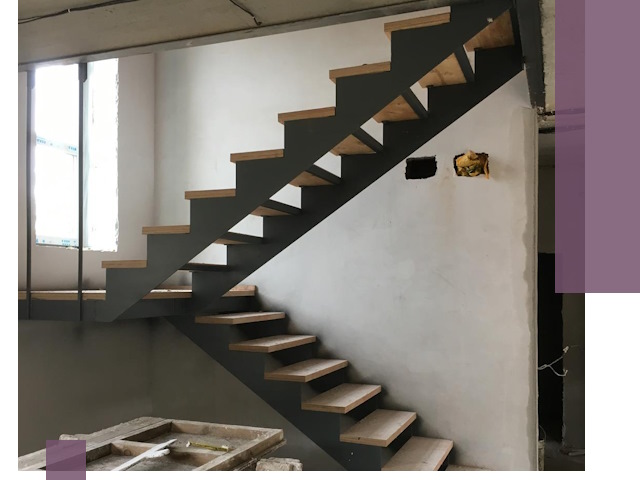 Изготовление лестниц на металлокаркасе в Зеленокумске от производителя