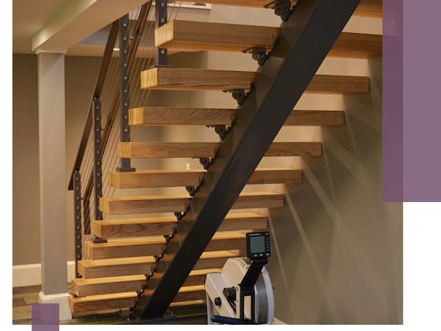 Лестницы на монокосоурах под ключ в Зеленокумске - изготовление и монтаж