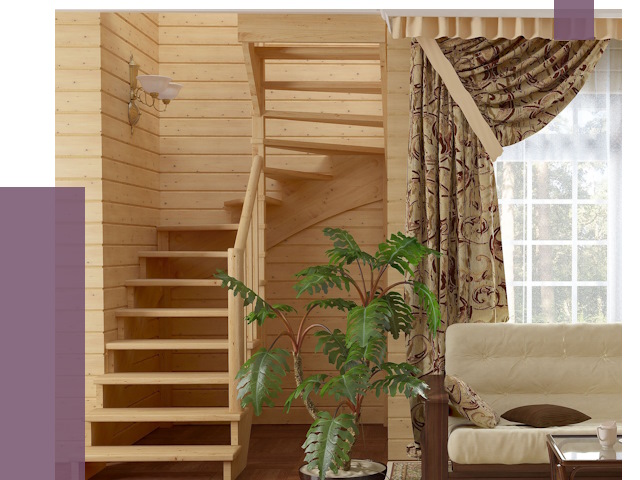 Лестницы для дачи в Зеленокумске от 75601 руб.  | ПРОЛЁТ-Злм