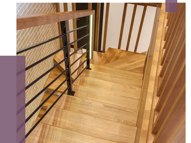 Лестницы из ясеня в Зеленокумске под ключ от 9978 руб. 