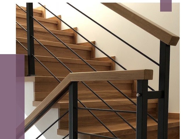 Обшивка металлической лестницы деревом в Зеленокумске от 4327 руб.