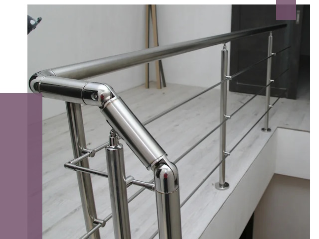 Перила из нержавеющей стали в Зеленокумске от 8960 руб. под ключ | ПРОЛЁТ-Злм