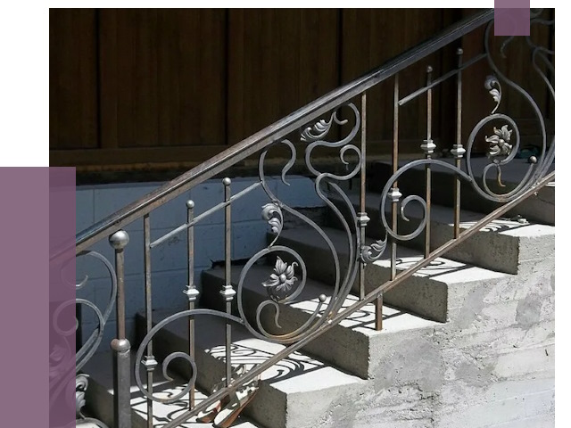 Кованые перила в Зеленокумске от 8655 руб. под ключ — качество от ПРОЛЁТ-Злм