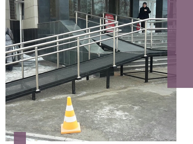 Стационарные пандусы под ключ в Зеленокумске — изготовление и монтаж