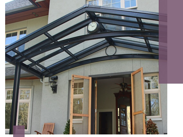 Изготовление и монтаж навесов и козырьков в Зеленокумске