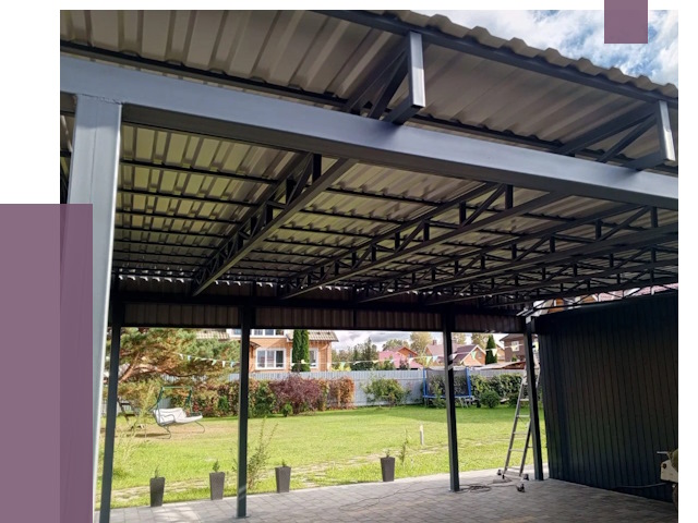 Монтаж навесов в Зеленокумске от 7331 руб. — установка навеса | ПРОЛЁТ-Злм