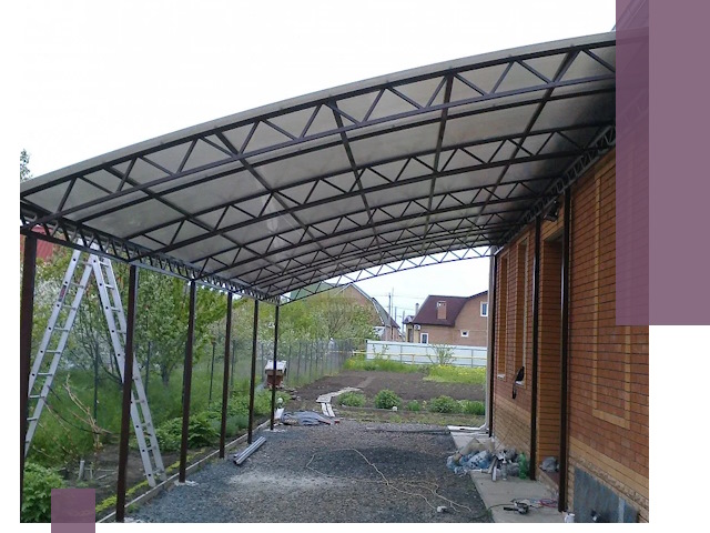 Профессиональный монтаж навесов под ключ в Зеленокумске