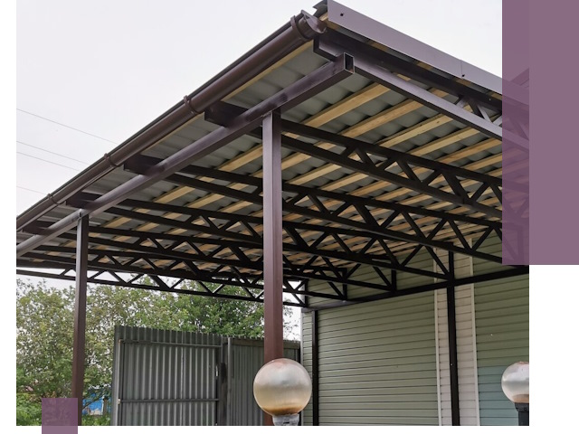 Навесы под ключ в Зеленокумске: изготовление, монтаж и гарантия