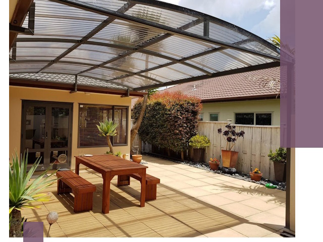 Навесы во двор под ключ в Зеленокумске — изготовление и монтаж