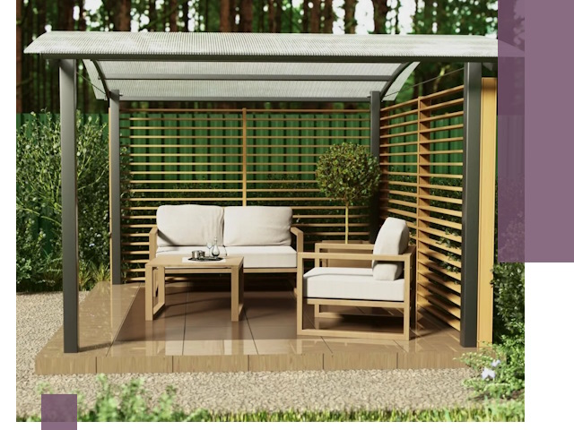 Навесы для дачи в Зеленокумске: изготовление, монтаж и демонтаж