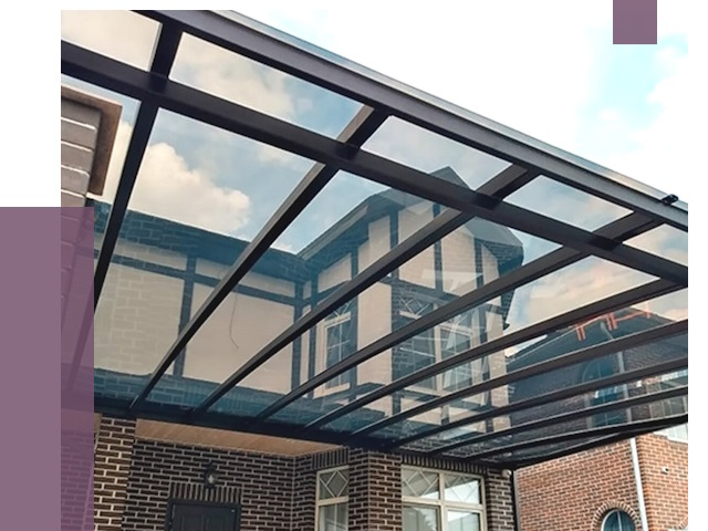 Навесы из поликарбоната в Зеленокумске от 8573 руб. под ключ — ПРОЛЁТ-Злм