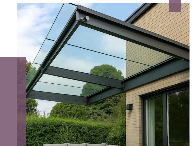 Стеклянные навесы и козырьки в Зеленокумске от 12218 руб.