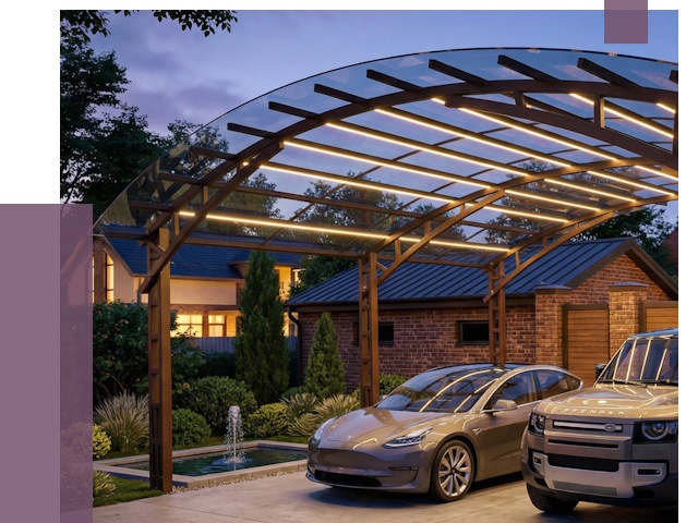 Металлические навесы в Зеленокумске от 12626 руб. под ключ — ПРОЛЁТ-Злм