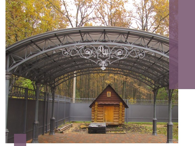 Кованые навесы премиум-класса под заказ в Зеленокумске