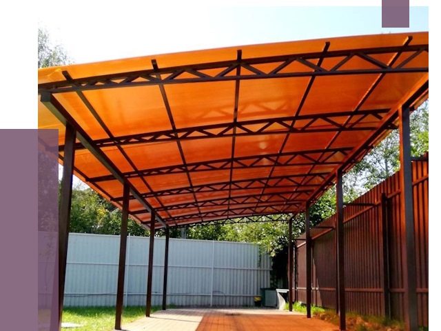 Односкатные навесы под ключ в Зеленокумске от 13084 руб. 