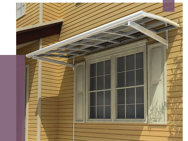 Козырьки над окнами в Зеленокумске от 7586 руб. — монтаж, покупки | ПРОЛЁТ-Злм