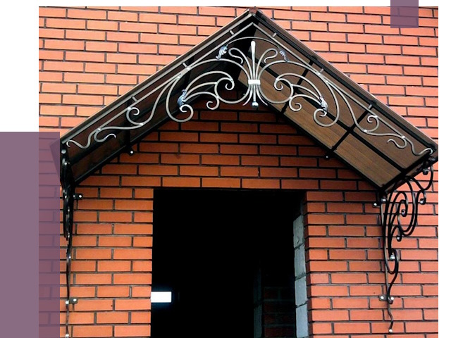 Металлические козырьки в Зеленокумске от 10640 руб. 