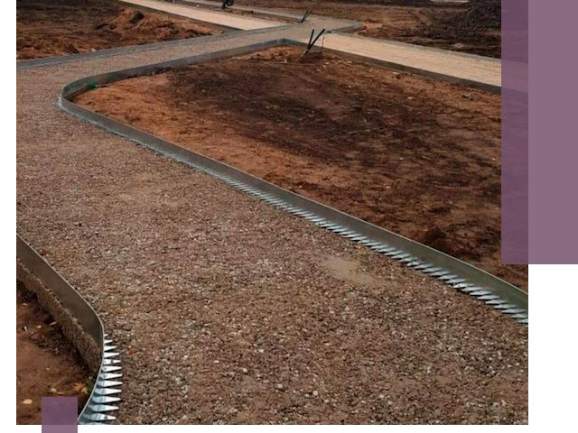 Металлические бордюры под ключ в Зеленокумске — изготовление и монтаж