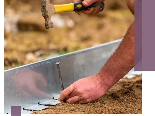 Монтаж металлических бордюров в Зеленокумске быстро и качественно