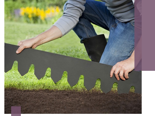 Металлические бордюры для газона в Зеленокумске — изготовление и монтаж